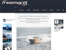 Tablet Screenshot of freemanboatworks.com